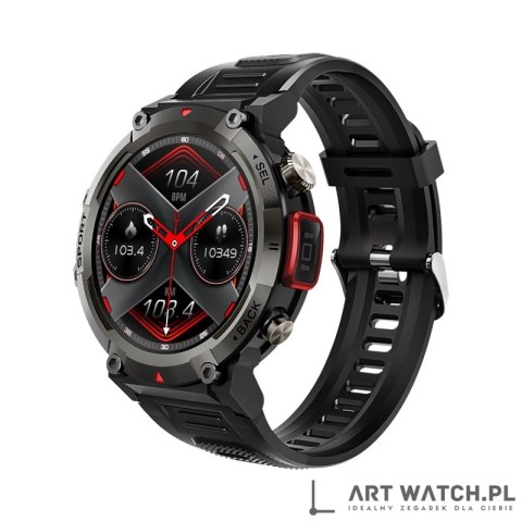 Smartwatch VELTORI VT140-1 Czarny Pasek Silikonowy