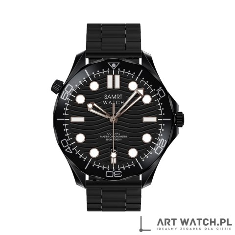 Smartwatch VELTORI VT150-1 Czarny Pasek Silikonowy + Czarna Bransoleta