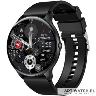 Smartwatch VELTORI VT160-1 Czarny Pasek Silikonowy