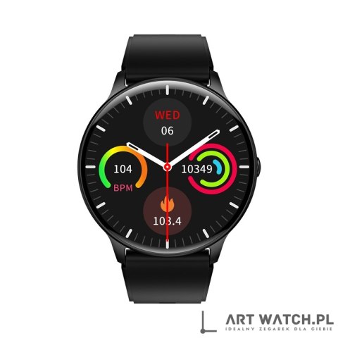 Smartwatch VELTORI VT160-1 Czarny Pasek Silikonowy