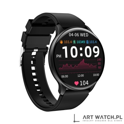 Smartwatch VELTORI VT160-1 Czarny Pasek Silikonowy