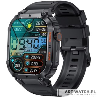Smartwatch VELTORI VT200-1 Czarny Pasek Silikonowy