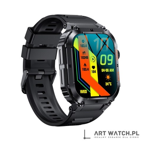 Smartwatch VELTORI VT200-1 Czarny Pasek Silikonowy