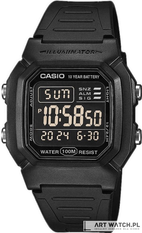 Zegarek Męski CASIO W-800H-1BVDF + BOX