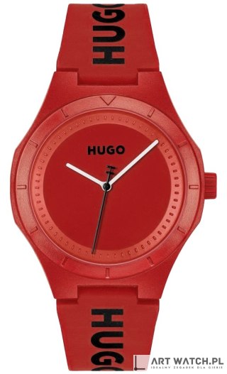 Zegarek Męski HUGO Lit For Him Red 1530346 + BOX