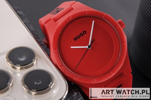 Zegarek Męski HUGO Lit For Him Red 1530346 + BOX