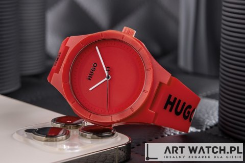 Zegarek Męski HUGO Lit For Him Red 1530346 + BOX
