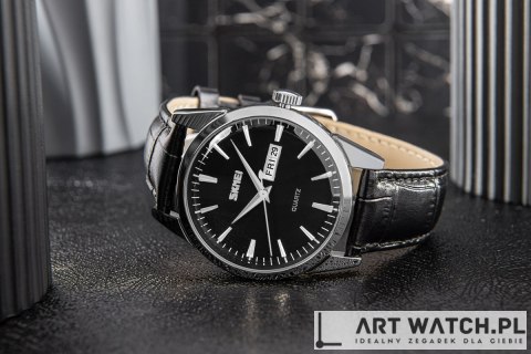 Zegarek Męski Skmei 9073SIBK-B + BOX