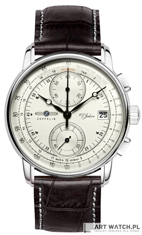 Zegarek Męski ZEPPELIN 100 Yahre Chronograph 8670-1 + BOX