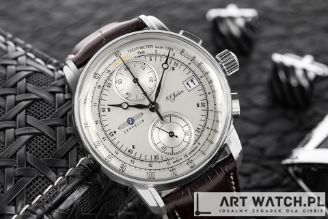 Zegarek Męski ZEPPELIN 100 Yahre Chronograph 8670-1 + BOX