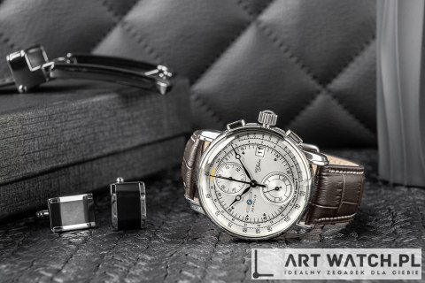 Zegarek Męski ZEPPELIN 100 Yahre Chronograph 8670-1 + BOX