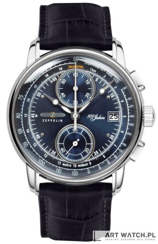 Zegarek Męski ZEPPELIN 100 Yahre Chronograph 8670-3 + BOX
