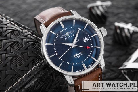 Zegarek Męski ZEPPELIN Atlantic Timezone 8442-3 + BOX