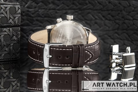 Zegarek Męski ZEPPELIN LZ127 Graf Zeppelin Dual Time 7644-5 + BOX