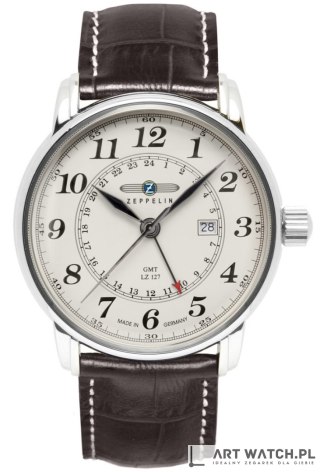 Zegarek Męski ZEPPELIN LZ127 Graf Zeppelin GMT 7642-5 + BOX