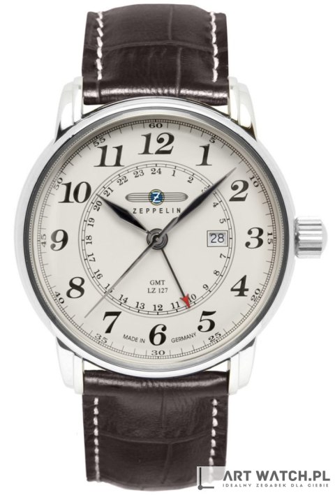 Zegarek Męski ZEPPELIN LZ127 Graf Zeppelin GMT 7642-5 + BOX