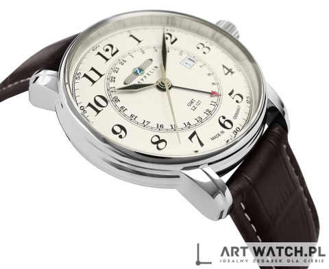Zegarek Męski ZEPPELIN LZ127 Graf Zeppelin GMT 7642-5 + BOX