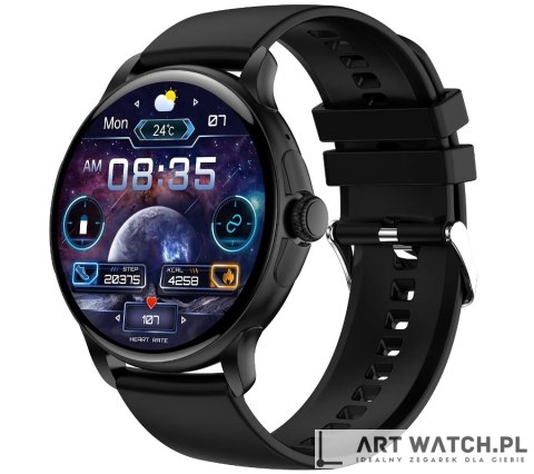 Smartwatch Damski Rubicon RNCF35 BLACK Bransoleta + Pasek