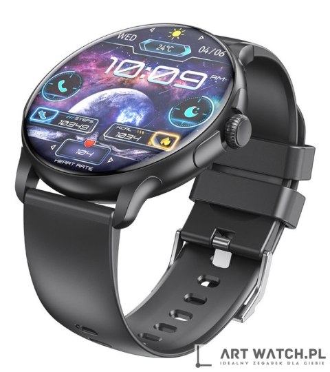 Smartwatch Damski Rubicon RNCF35 BLACK Bransoleta + Pasek