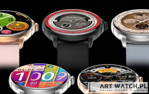 Smartwatch Damski Rubicon RNCF35 BLACK Bransoleta + Pasek