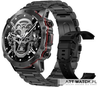 Smartwatch Męski Rubicon RNCF18-1 BLACK Bransoleta + Pasek