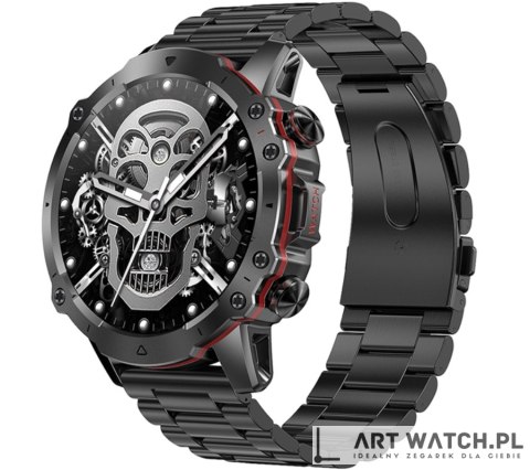 Smartwatch Męski Rubicon RNCF18-1 BLACK Bransoleta + Pasek