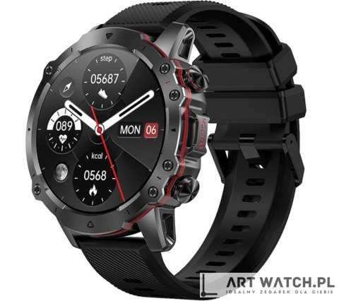 Smartwatch Męski Rubicon RNCF18-1 BLACK Bransoleta + Pasek