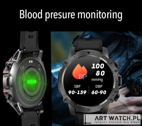 Smartwatch Męski Rubicon RNCF18-1 BLACK Bransoleta + Pasek