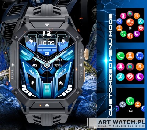 Smartwatch Męski Rubicon RNCF24-1 BLACK
