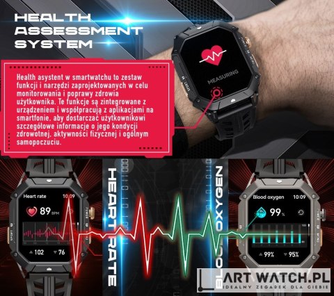 Smartwatch Męski Rubicon RNCF24-2 GREY