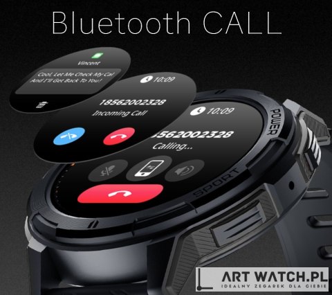 Smartwatch Męski Rubicon RNCF26-1 BLACK
