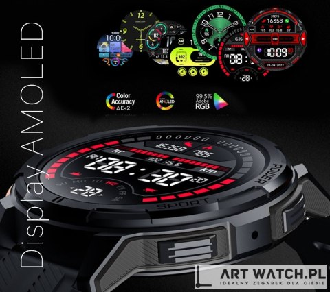 Smartwatch Męski Rubicon RNCF26-1 BLACK