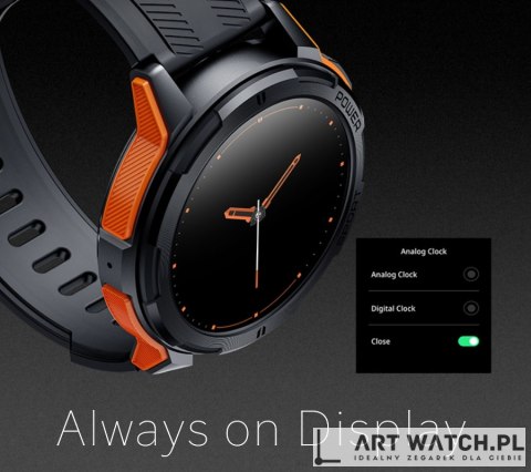 Smartwatch Męski Rubicon RNCF26-1 BLACK