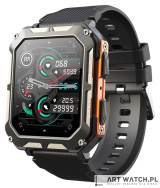 Smartwatch Męski Rubicon RNCF27 BLACK/ORANGE