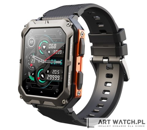 Smartwatch Męski Rubicon RNCF27 BLACK/ORANGE