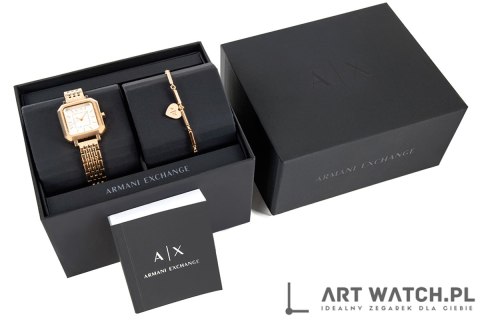 Zegarek Damski + Bransoletka ARMANI EXCHANGE AX7164SET + BOX