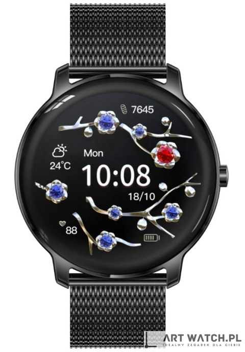 Smartwatch Damski RUBICON RNBE66 Black SMARUB124
