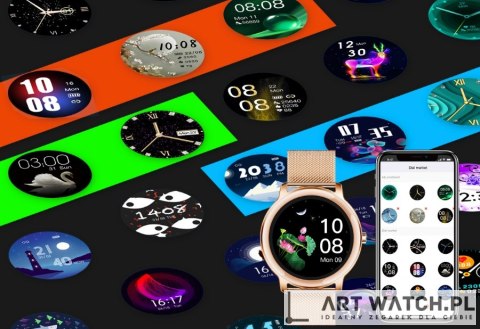 Smartwatch Damski RUBICON RNBE66 Black SMARUB124