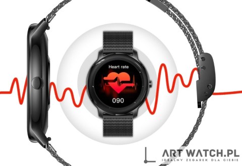Smartwatch Damski RUBICON RNBE66 Black SMARUB124