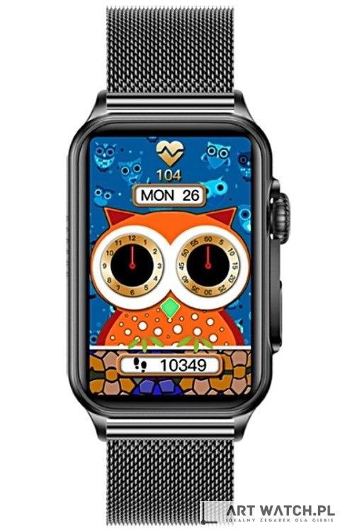 Smartwatch Damski RUBICON RNCF06 Black SMARUB215