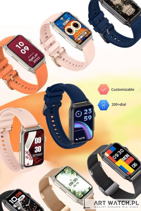 Smartwatch Damski RUBICON RNCF06 Black SMARUB215