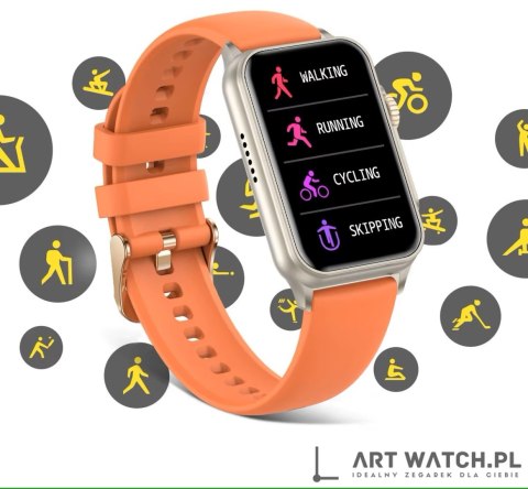 Smartwatch Damski RUBICON RNCF06 Black SMARUB215