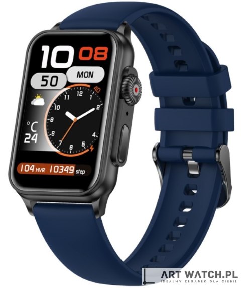 Smartwatch Damski RUBICON RNCF06 Black/Dark Blue SMARUB220