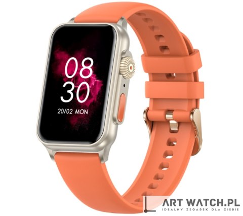 Smartwatch Damski RUBICON RNCF06 Tytan/Orange SMARUB221