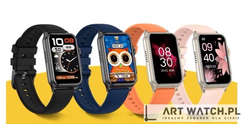 Smartwatch Damski RUBICON RNCF06 Tytan/Orange SMARUB221