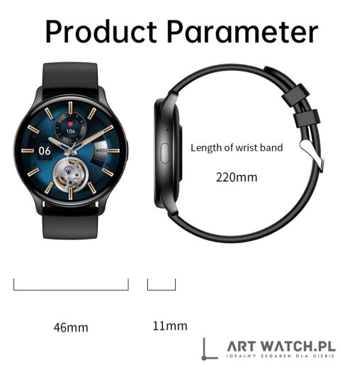 Smartwatch Damski RUBICON RNCF11 Silver/Grey SMARUB242