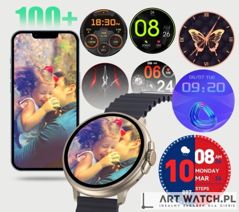 Smartwatch Damski RUBICON RNCF15 Tytan/Light Latte SMARUB260