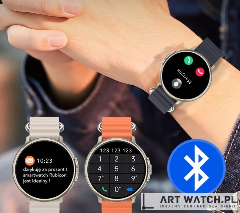 Smartwatch Damski RUBICON RNCF15 Tytan/Light Latte SMARUB260