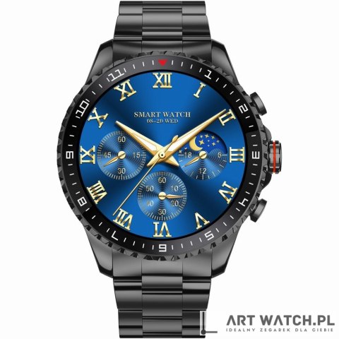 Smartwatch Męski GRAVITY GT16-2 Black / Czarna Bransoleta