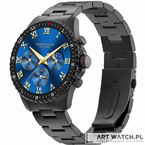 Smartwatch Męski GRAVITY GT16-2 Black / Czarna Bransoleta